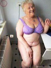 Collection of very old and fat amateur grannies