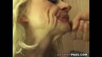 Squirting Granny Takes Rough Fucking