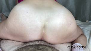 My stepmom sat ass on my cock